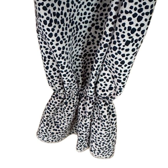 Rue 21 Womens Blouse Brown Animal Print Long Sleeve Smocked Cropped Top. Small - Picture 4 of 6